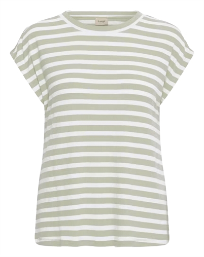 Fransa - FRCano T-shirt 1 - Desert Sage Stripe 